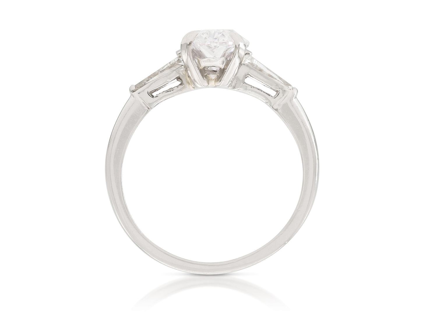 1.83 Carat Oval Cut Diamond Engagement Ring