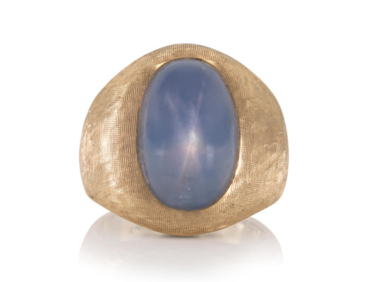 Vintage 1940s 6.00 Carat Star Sapphire Ring
