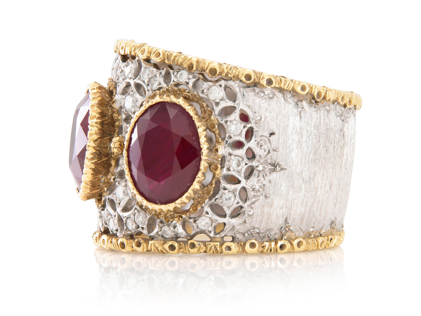 Vintage 1940s Mario Buccellati 5.00 Carat Ruby Ring