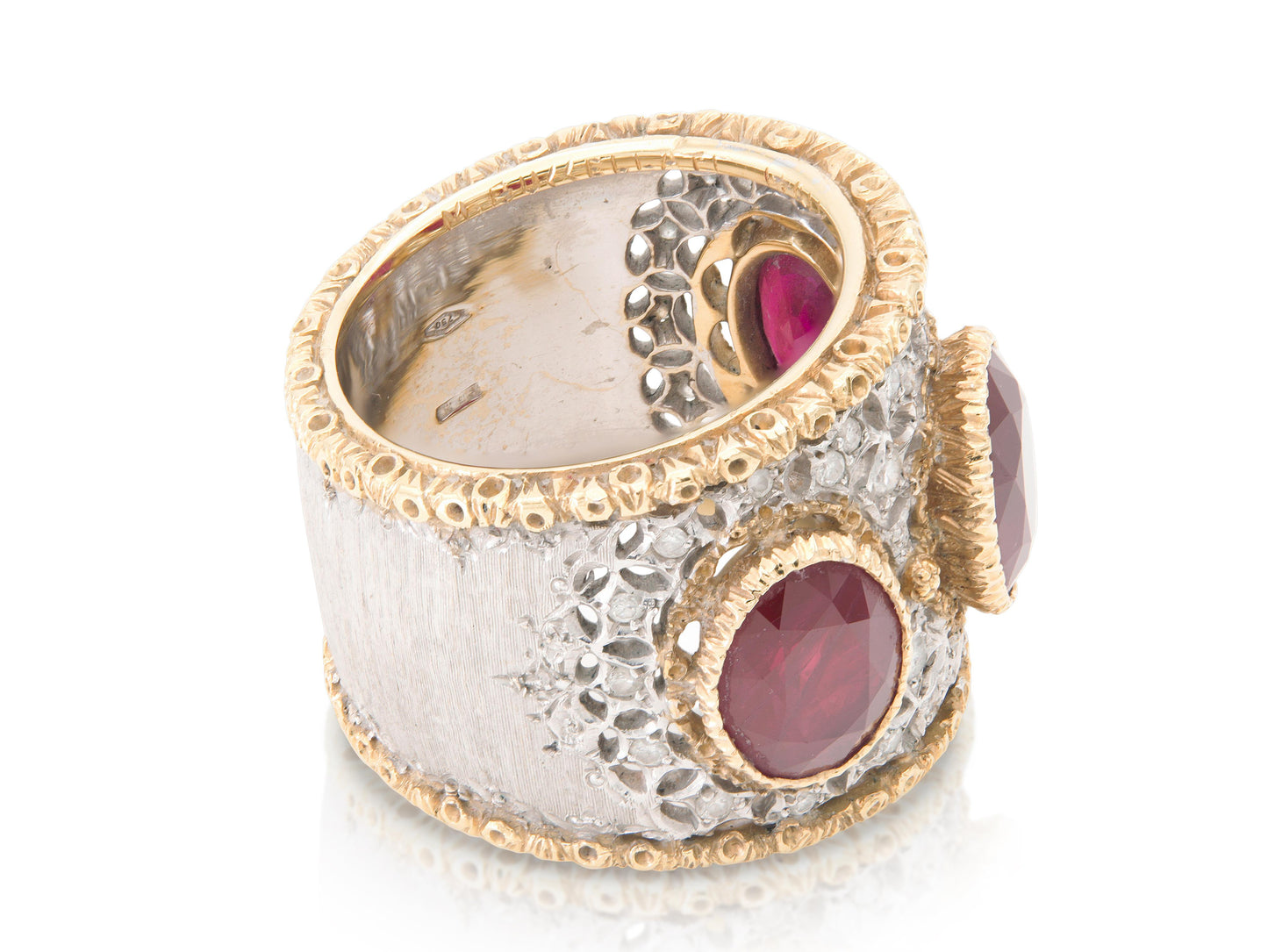 Vintage 1940s Mario Buccellati 5.00 Carat Ruby Ring