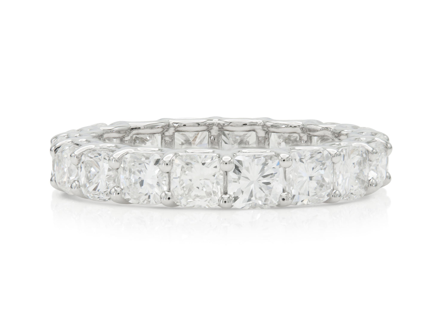 3.60 Carat Cushion Cut Diamond Eternity Band