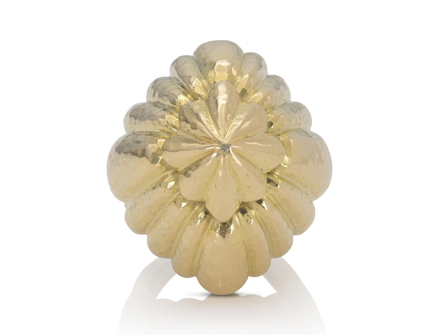 Vintage 1980s David Webb Gold Pyramid Ring