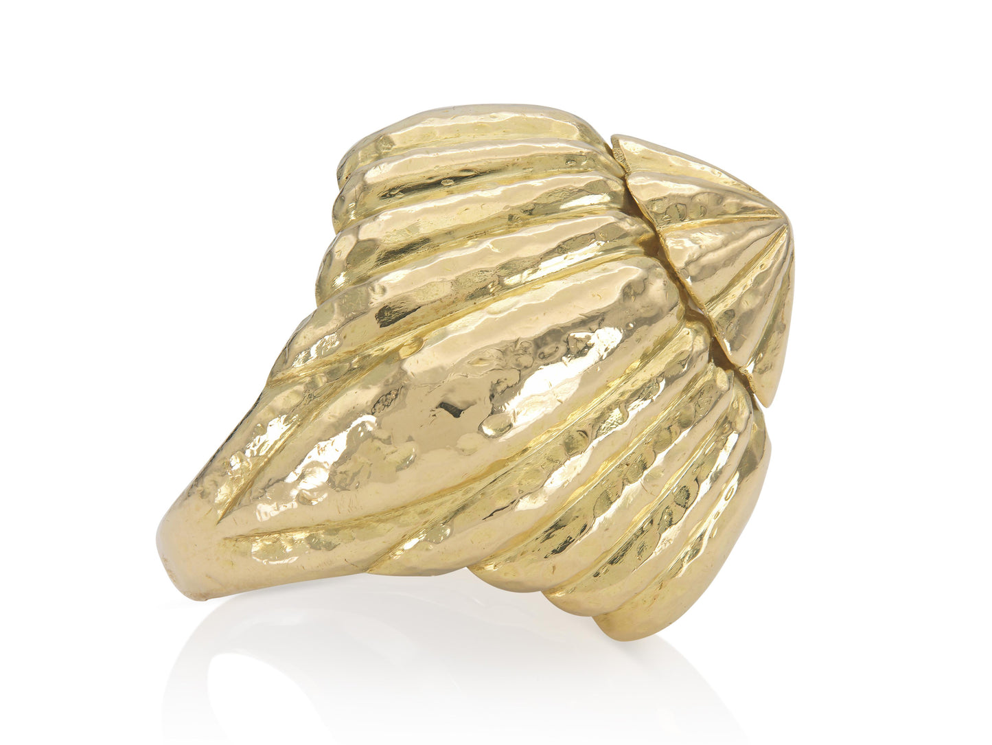 Vintage 1980s David Webb Gold Pyramid Ring