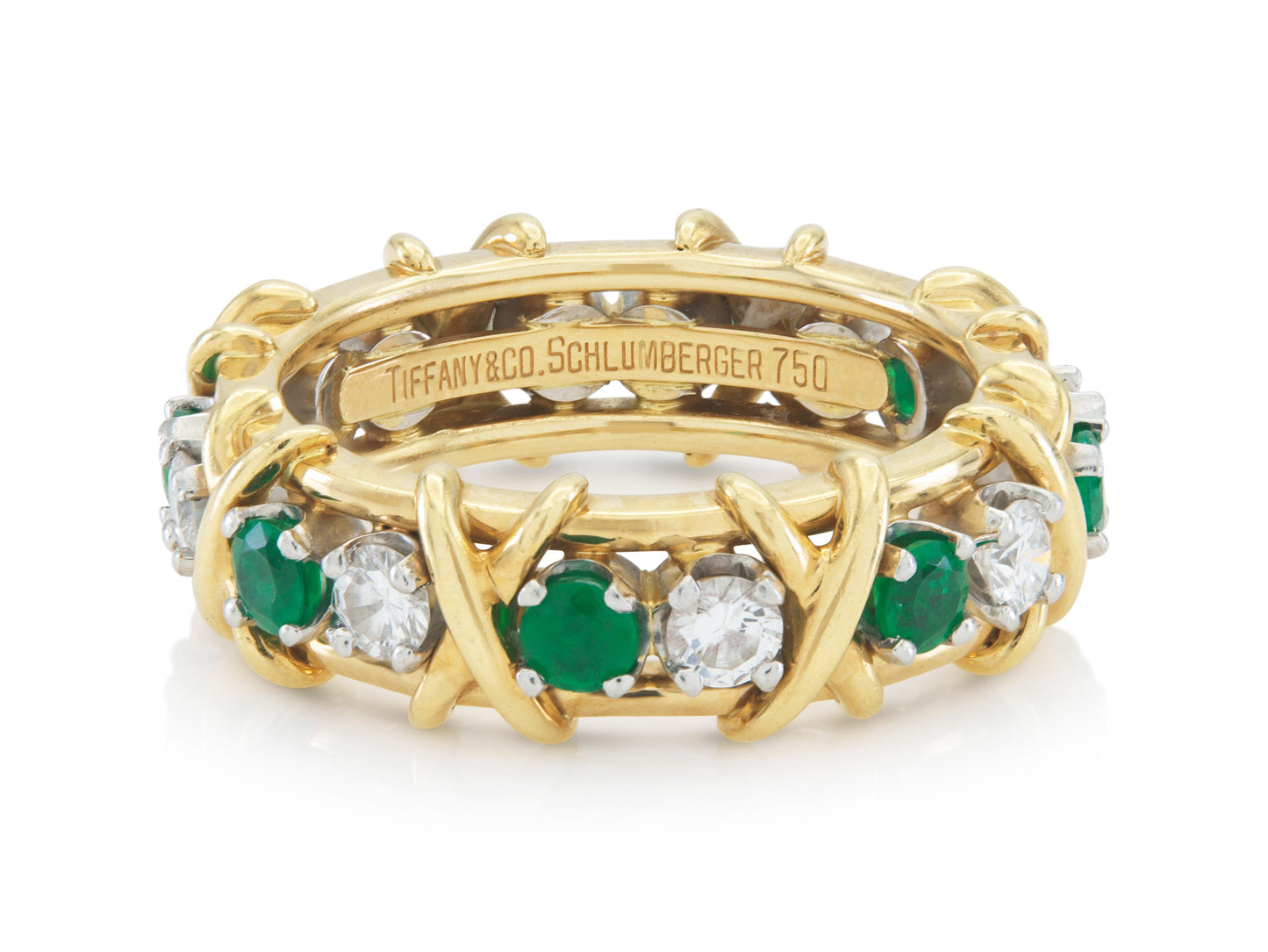 Tiffany & Co. Jean Schlumberger Sixteen Stone Ring with Emeralds