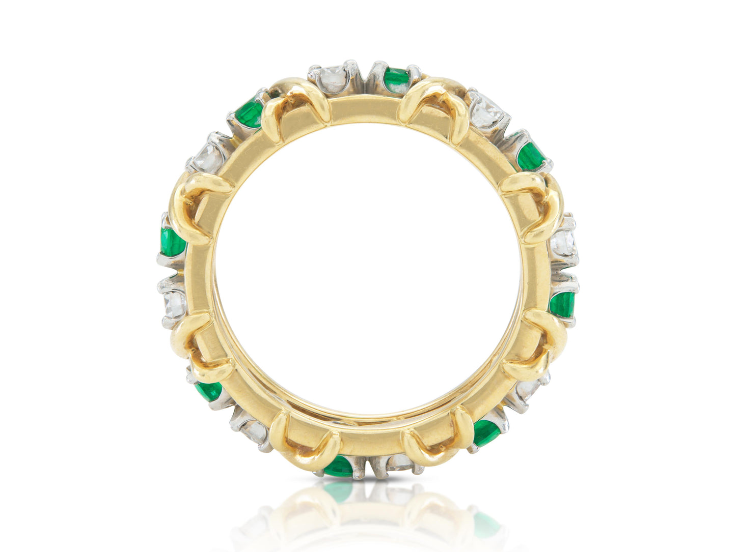 Tiffany & Co. Jean Schlumberger Sixteen Stone Ring with Emeralds