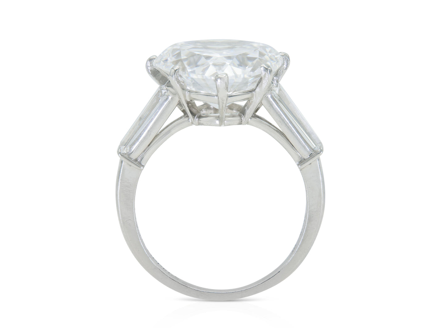 Vintage 1950s Van Cleef & Arpels 7.72 Carat Heart-Shaped Diamond Engagement Ring