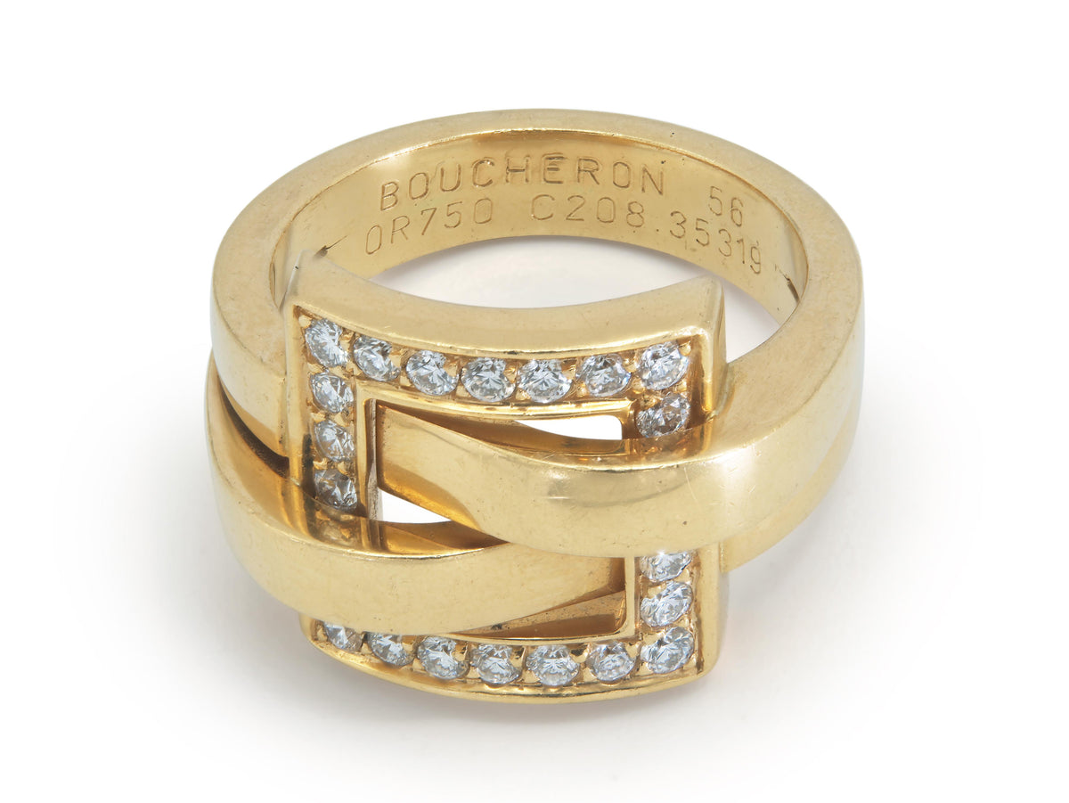 Boucheron Dechainee Ring with Diamonds