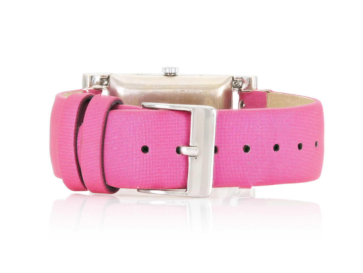7.58 Carat Diamond Ladies Watch with Pink Satin Straps