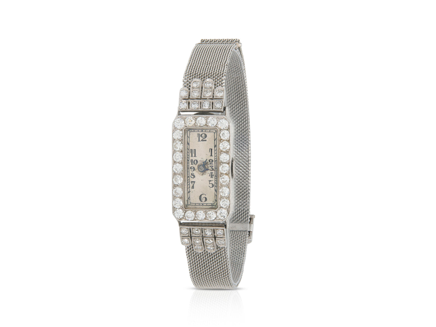 Antique Art Deco 1920s Audemars Piguet 2.30 Carat Diamond Watch