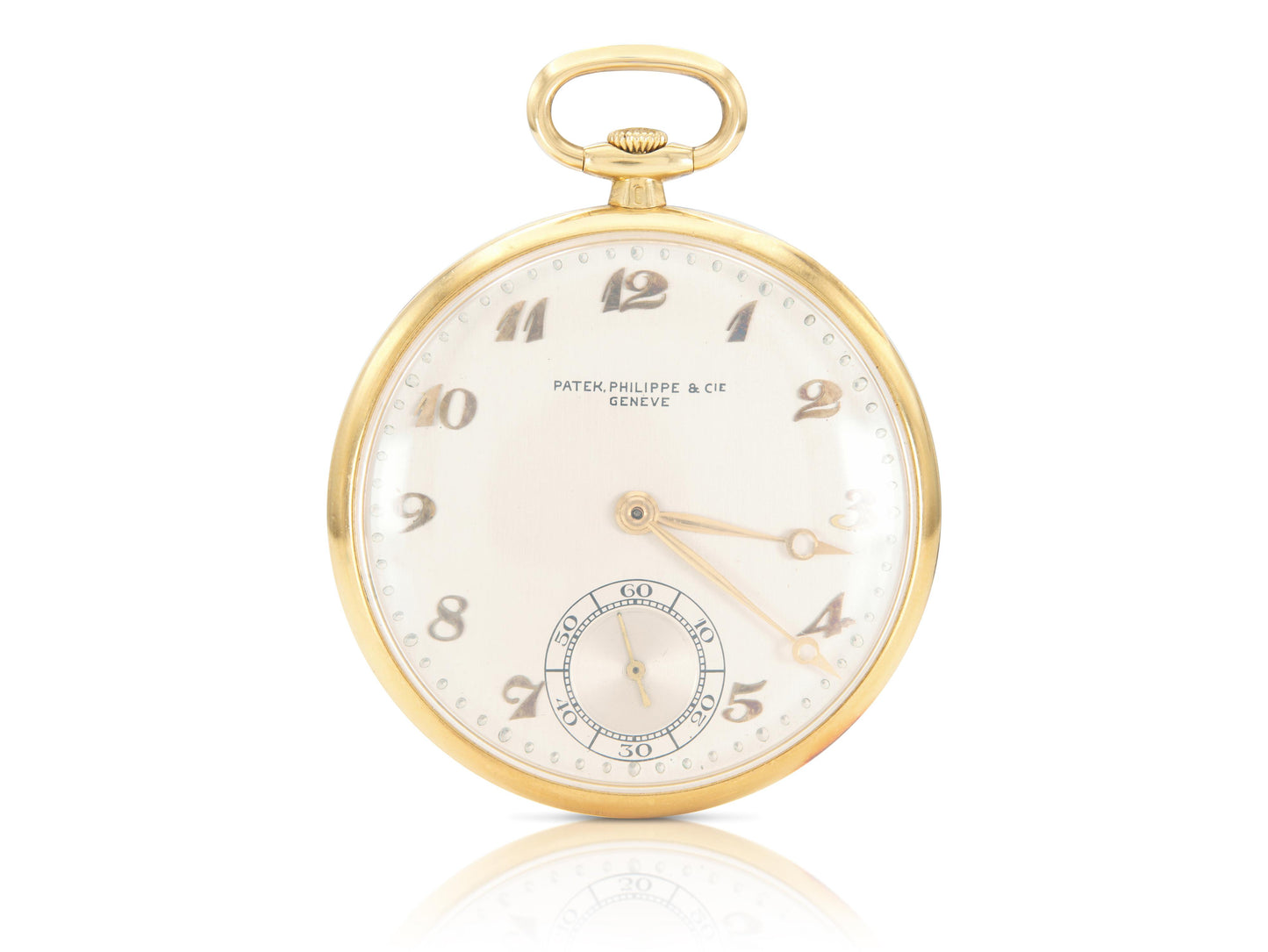 Antique Art Deco 1920s Patek Philippe & Cie Gold Pocket Watch