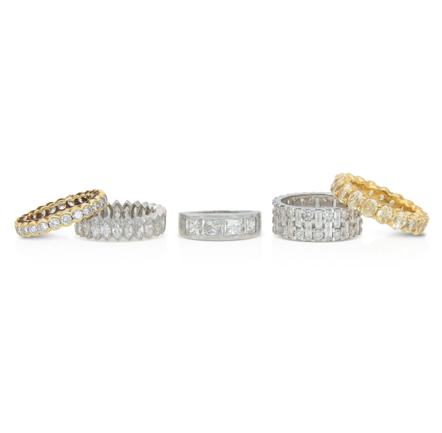 All Diamond Wedding Bands