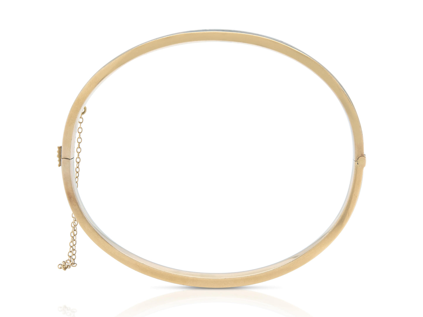 Antique Victorian Black Enamel Hinged Bangle