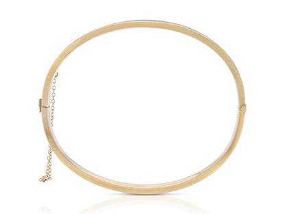 Antique Victorian Black Enamel Hinged Bangle