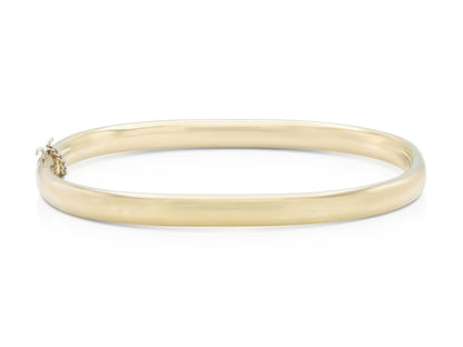 Gold Hinged Rectangular Bangle
