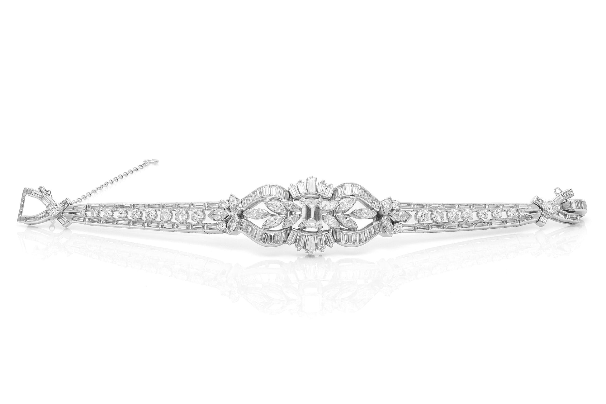 Vintage 1950s 13.50 Carat Diamond Bracelet