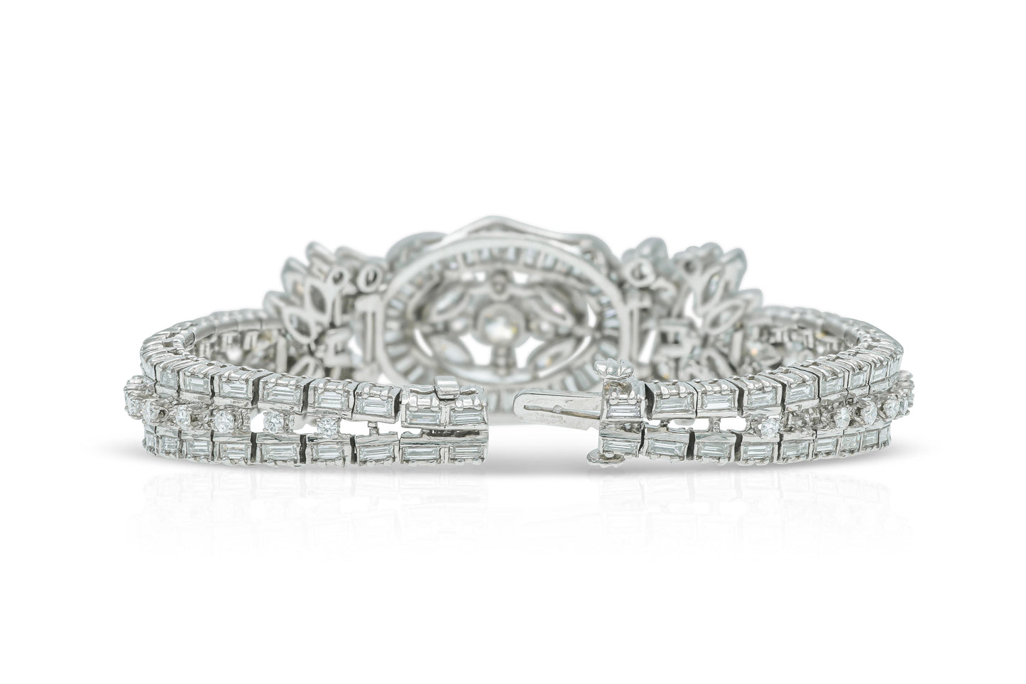 Vintage 1950s 15.00 Carat Diamond Bracelet