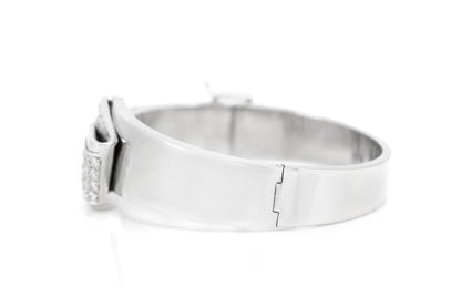 White Gold Bangle Bracelet with 2.00 Carats of Diamonds