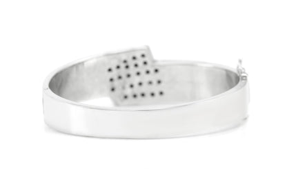 White Gold Bangle Bracelet with 2.00 Carats of Diamonds