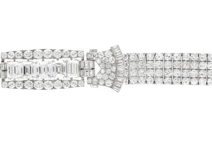 Vintage 1940s 30.73 Carat Diamond Bracelet