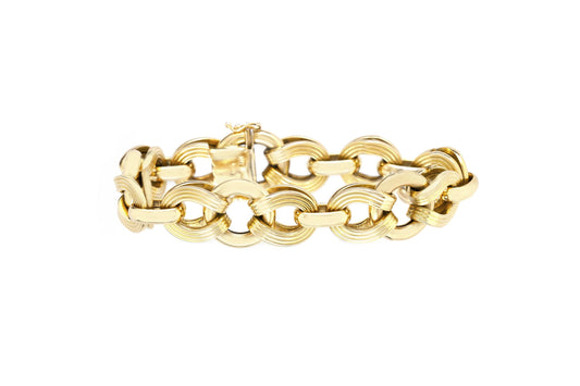 Vintage 1970s Gold Link Bracelet