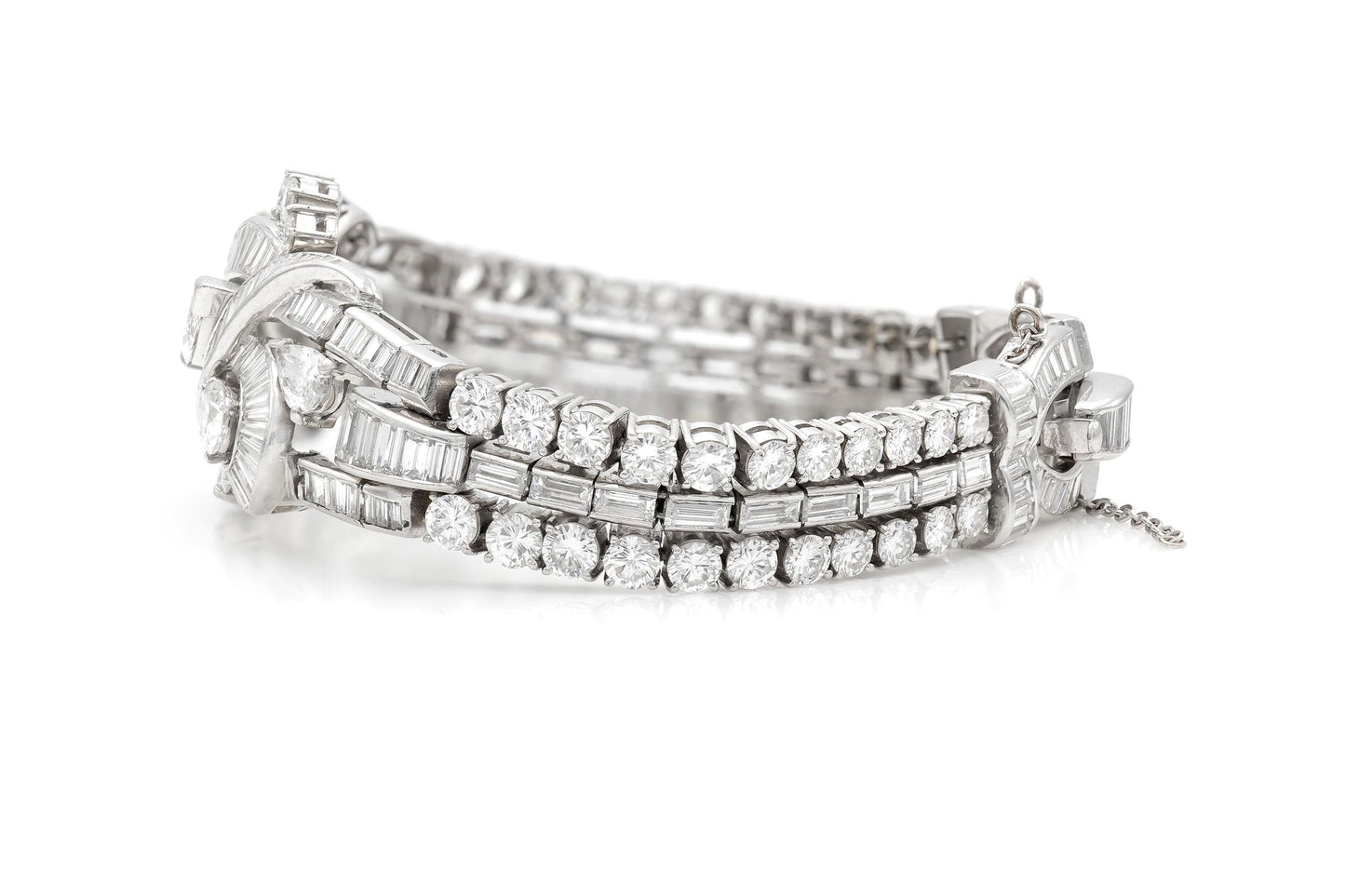 Vintage 1950s 25.00 Carat Diamond Bracelet