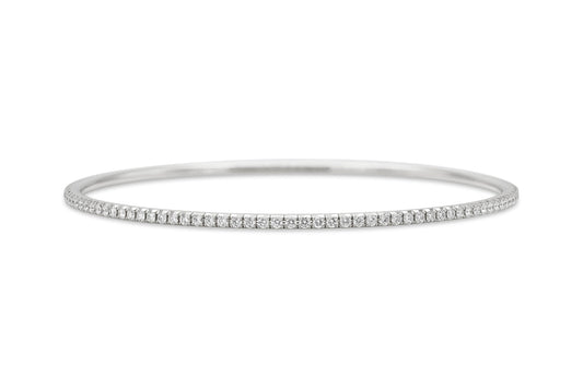 Tiffany & Co. "Metro" White Gold Bangle