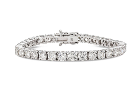 16.67 Carat Round Brilliant Cut Diamond Tennis Bracelet