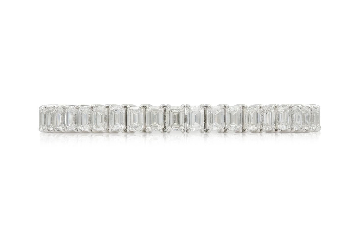 22.70 Carat Emerald Cut Diamond Tennis Bracelet