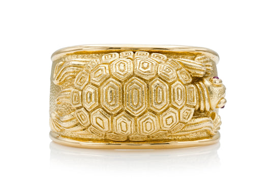 Vintage 1960s David Webb Turtle Cuff Bracelet