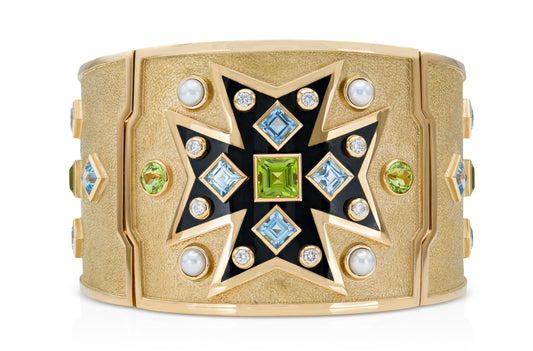 Verdura Gold Maltese Cross Bracelet