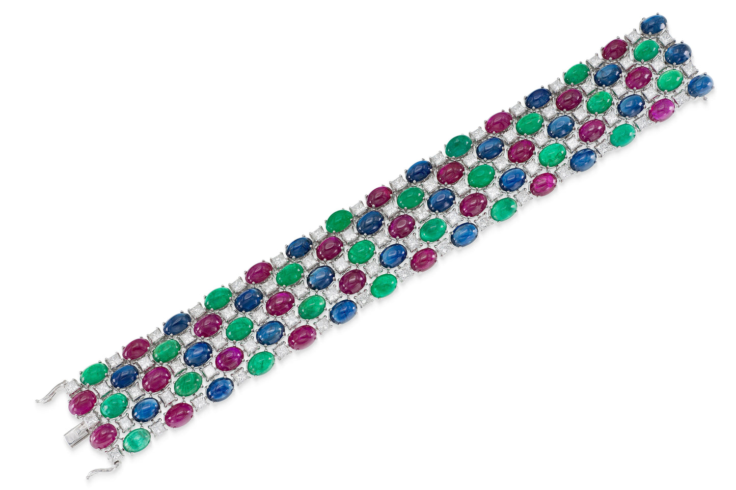 Tutti Frutti Cabochon Multi-Gem Bracelet