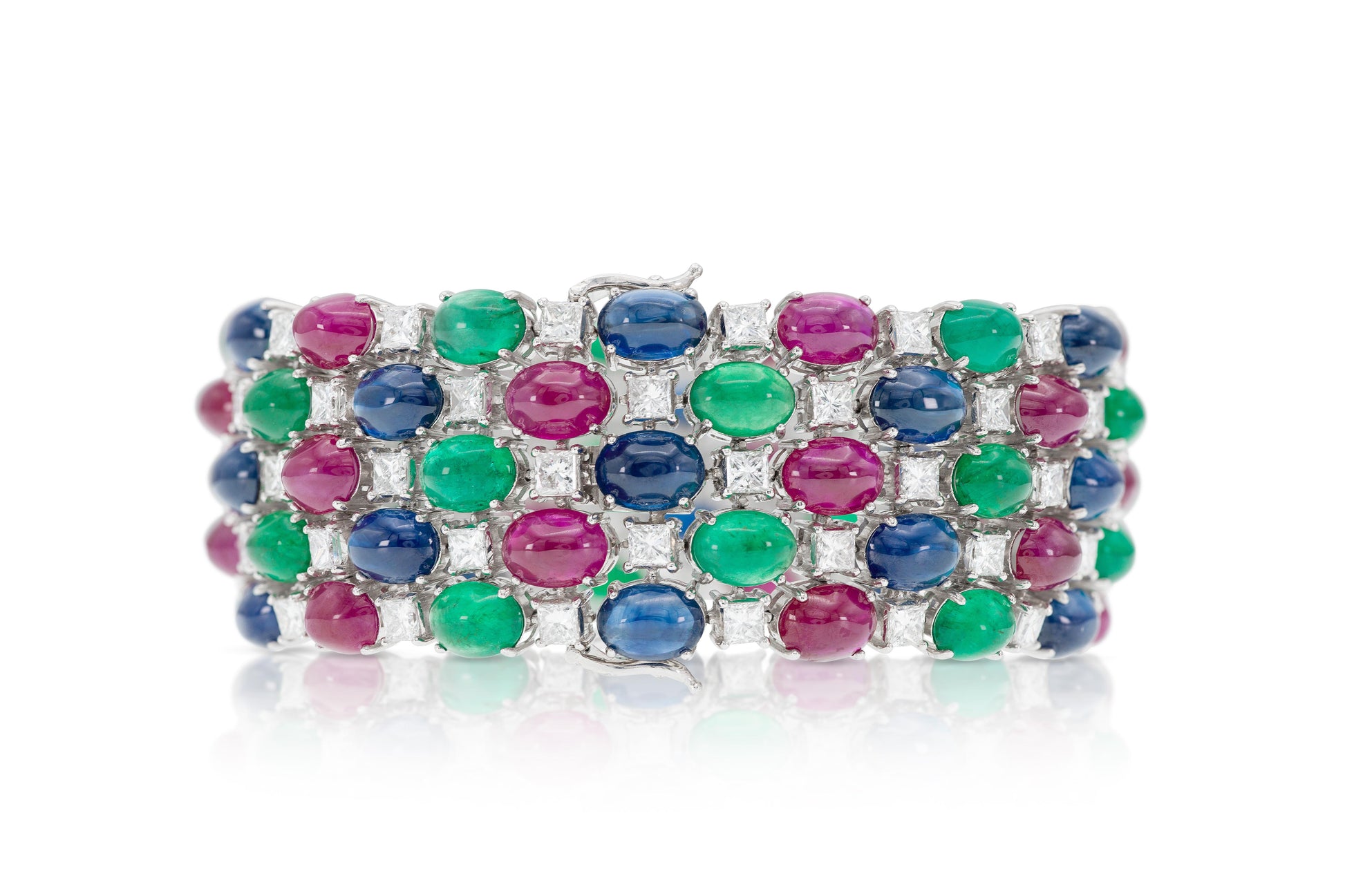 Tutti Frutti Cabochon Multi-Gem Bracelet