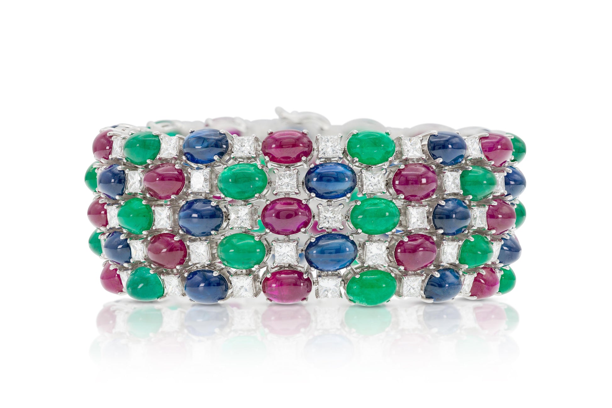 Tutti Frutti Cabochon Multi-Gem Bracelet