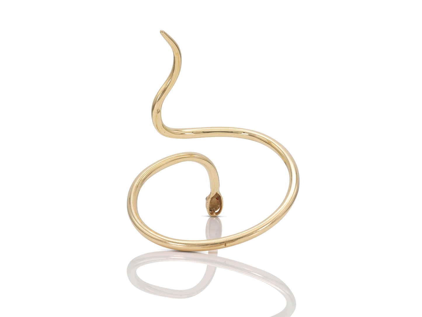 Vintage 1960s Gold Snake Arm Bracelet