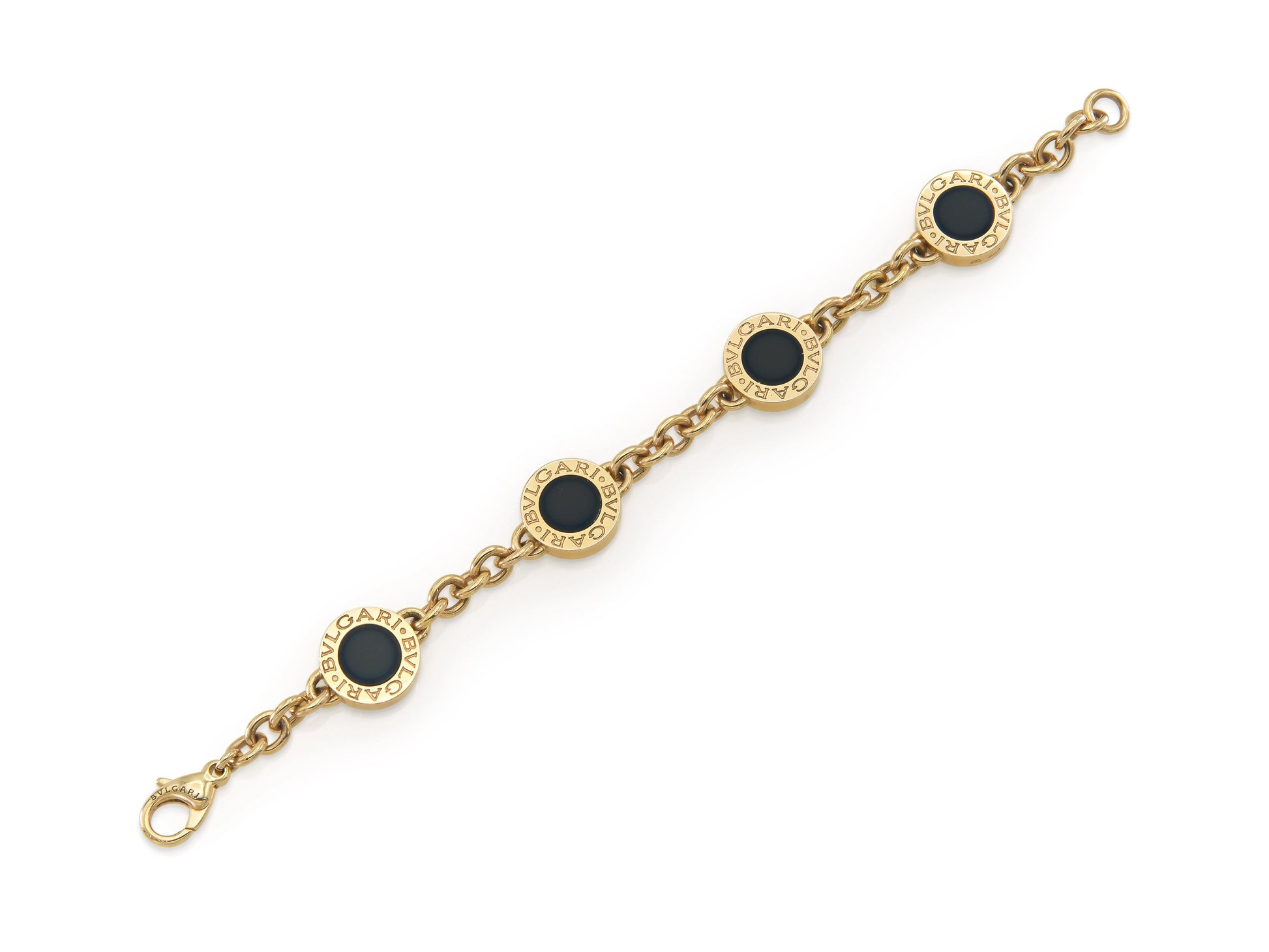 Bvlgari Bvlgari Double-Sided Mother of Pearl and Onyx Bracelet