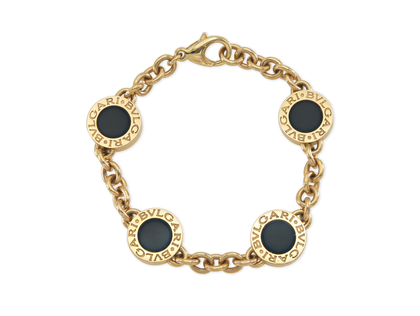 Bvlgari Bvlgari Double-Sided Mother of Pearl and Onyx Bracelet