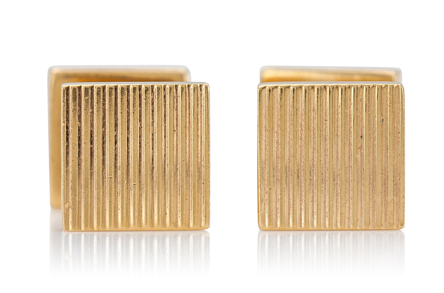 Vintage 1940s Retro Tiffany & Co. Rigged Square Cufflinks