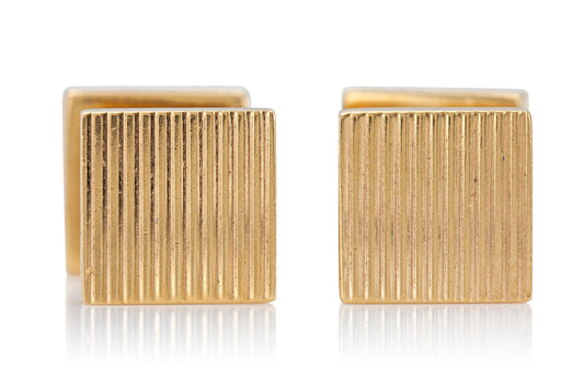 Vintage 1940s Retro Tiffany & Co. Rigged Square Cufflinks