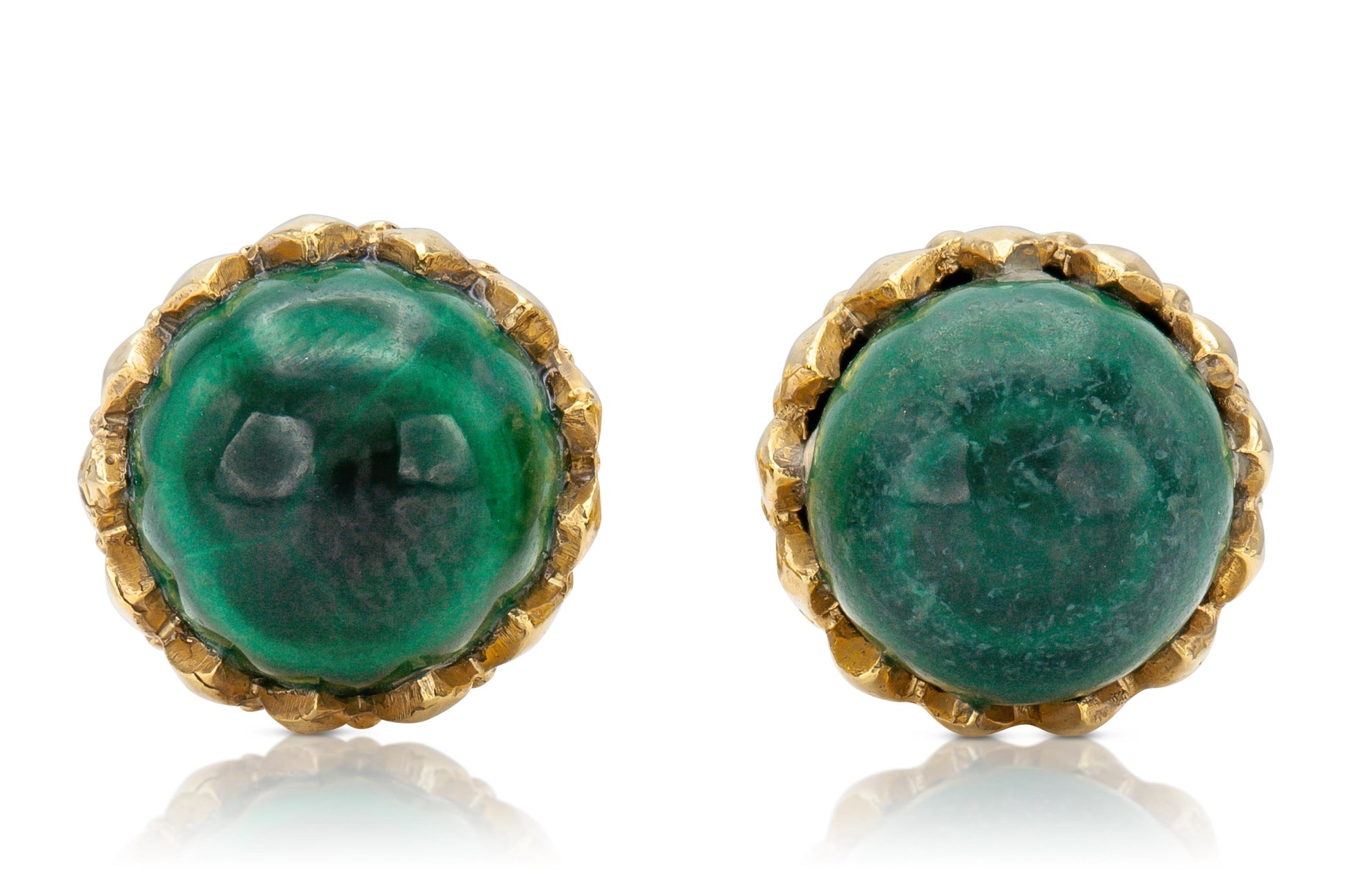 Tiffany & Co. Jean Schlumberger Malachite Acorn Cufflinks