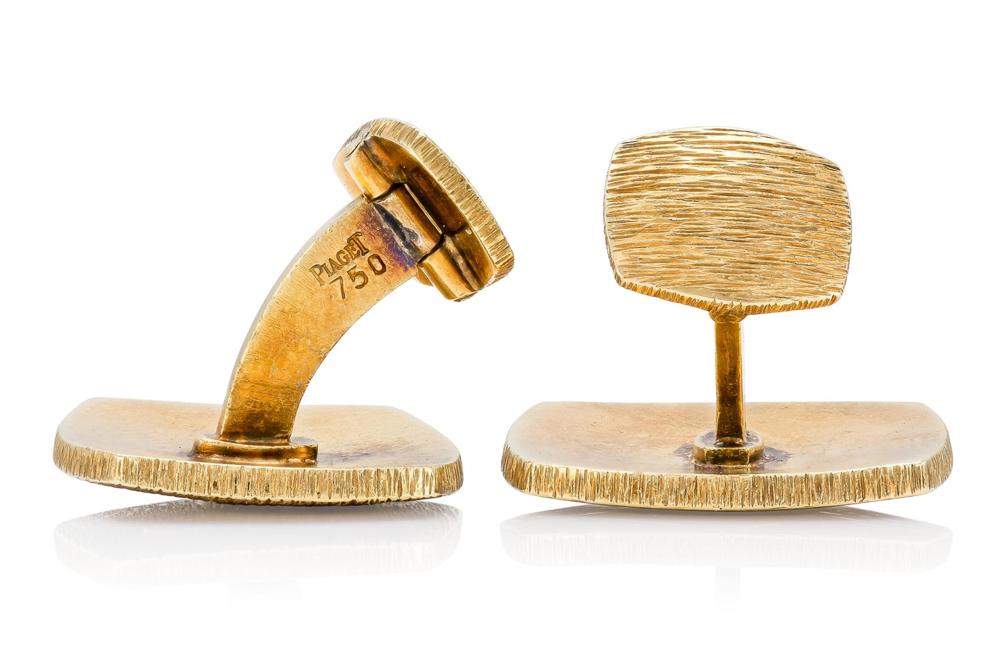 Vintage 1950s Piaget Textured Cufflinks