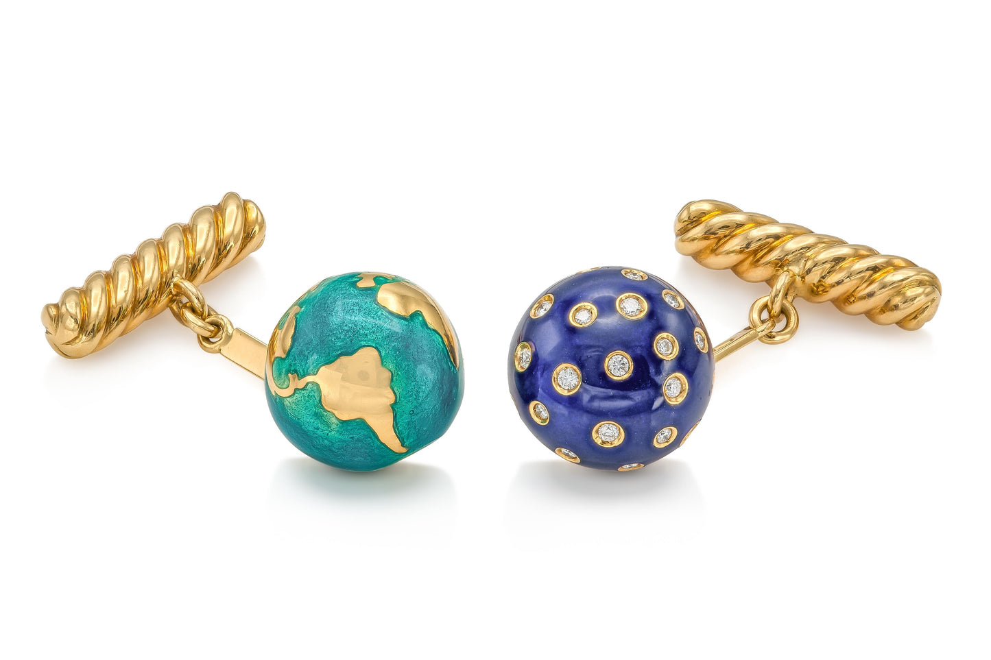 Verdura Night and Day Cufflinks