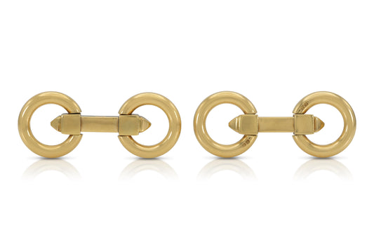 Vintage 1940s Cartier Gold Cufflinks