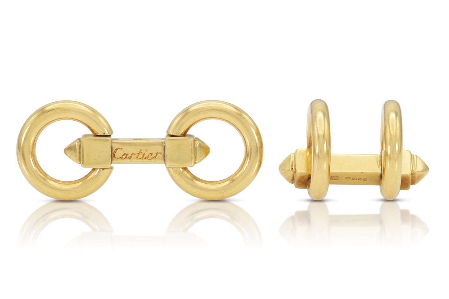 Vintage 1940s Cartier Gold Cufflinks