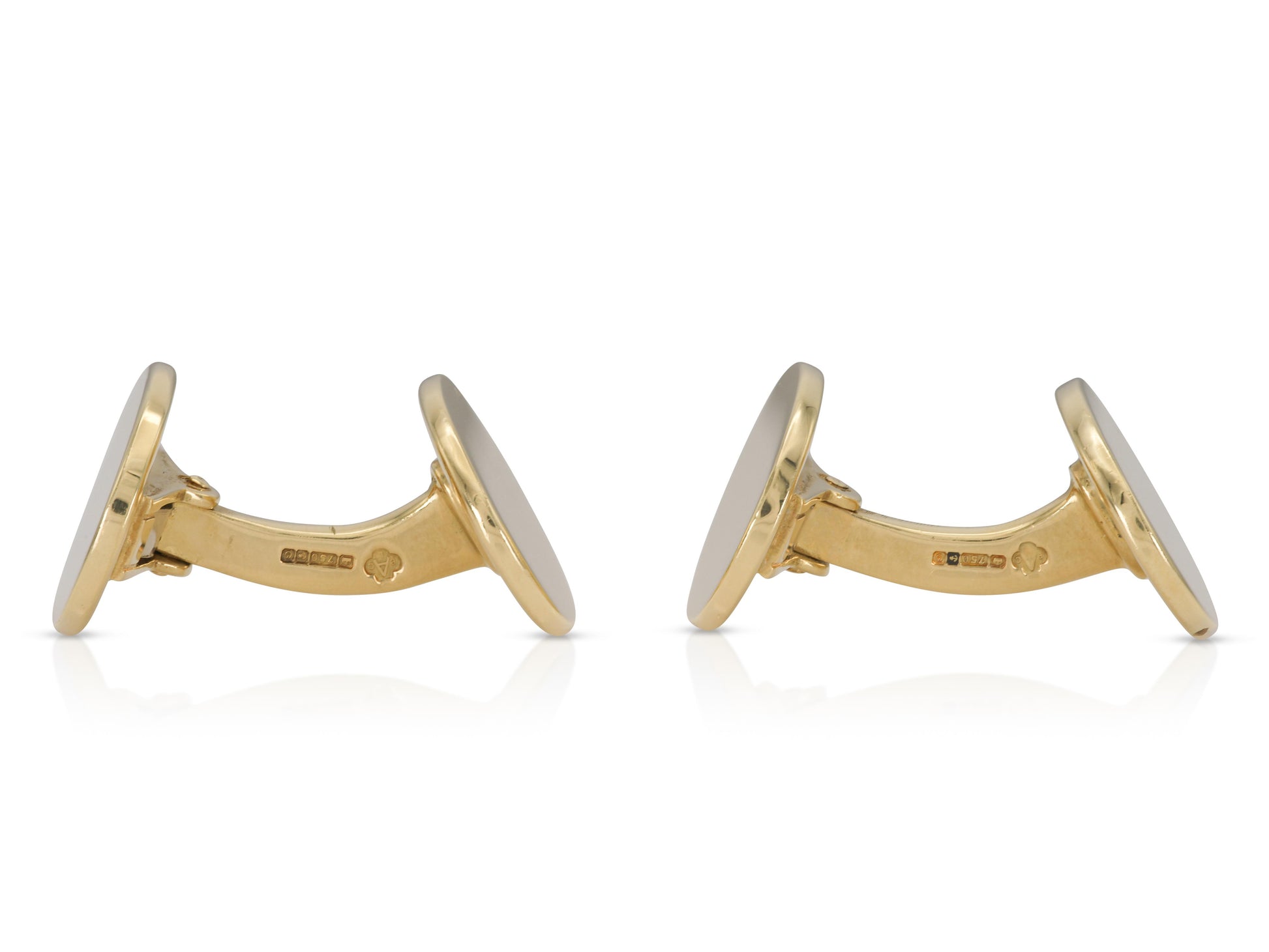 Vintage 1960s Asprey Gold Cufflinks