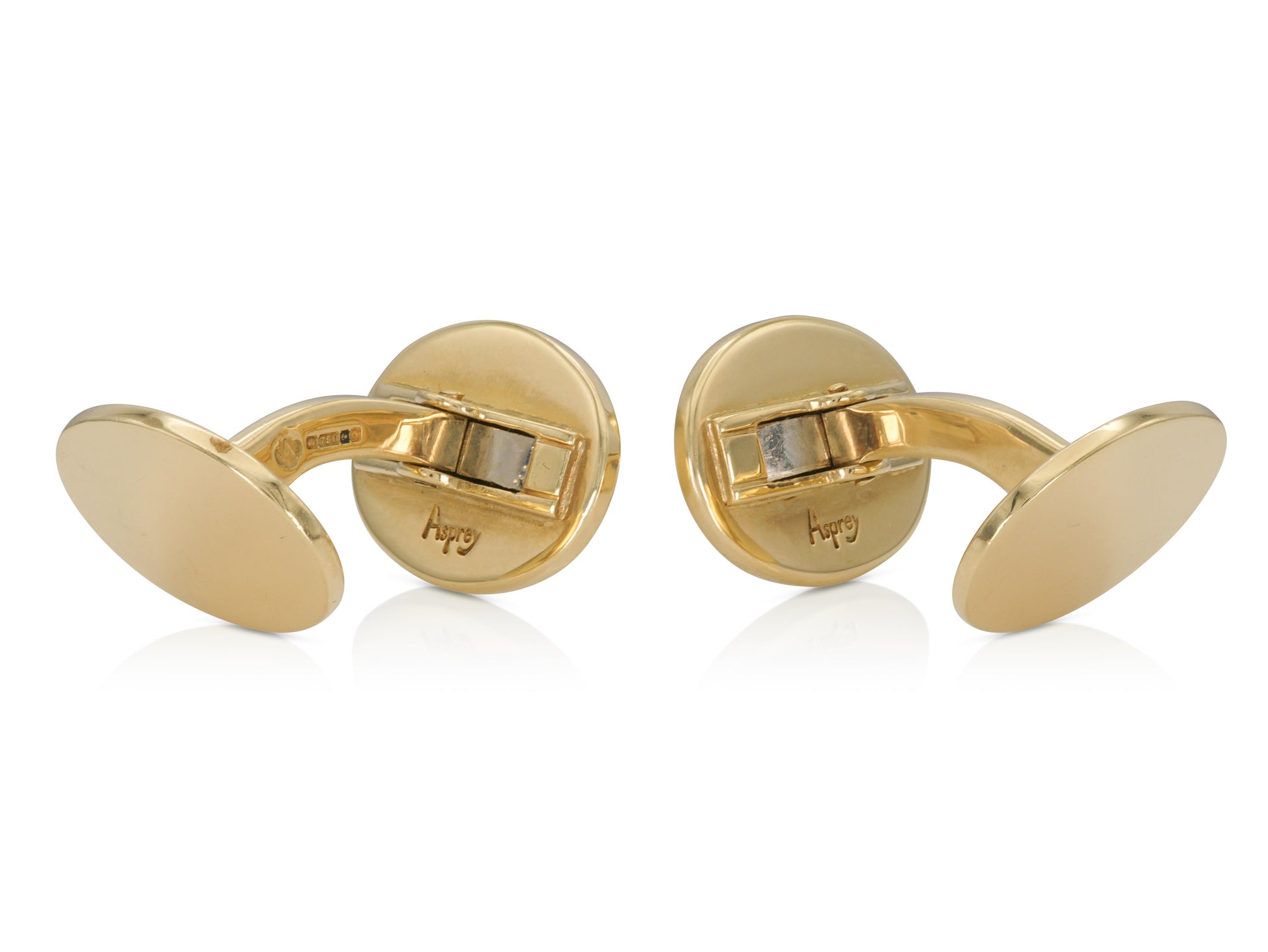 Vintage 1960s Asprey Gold Cufflinks