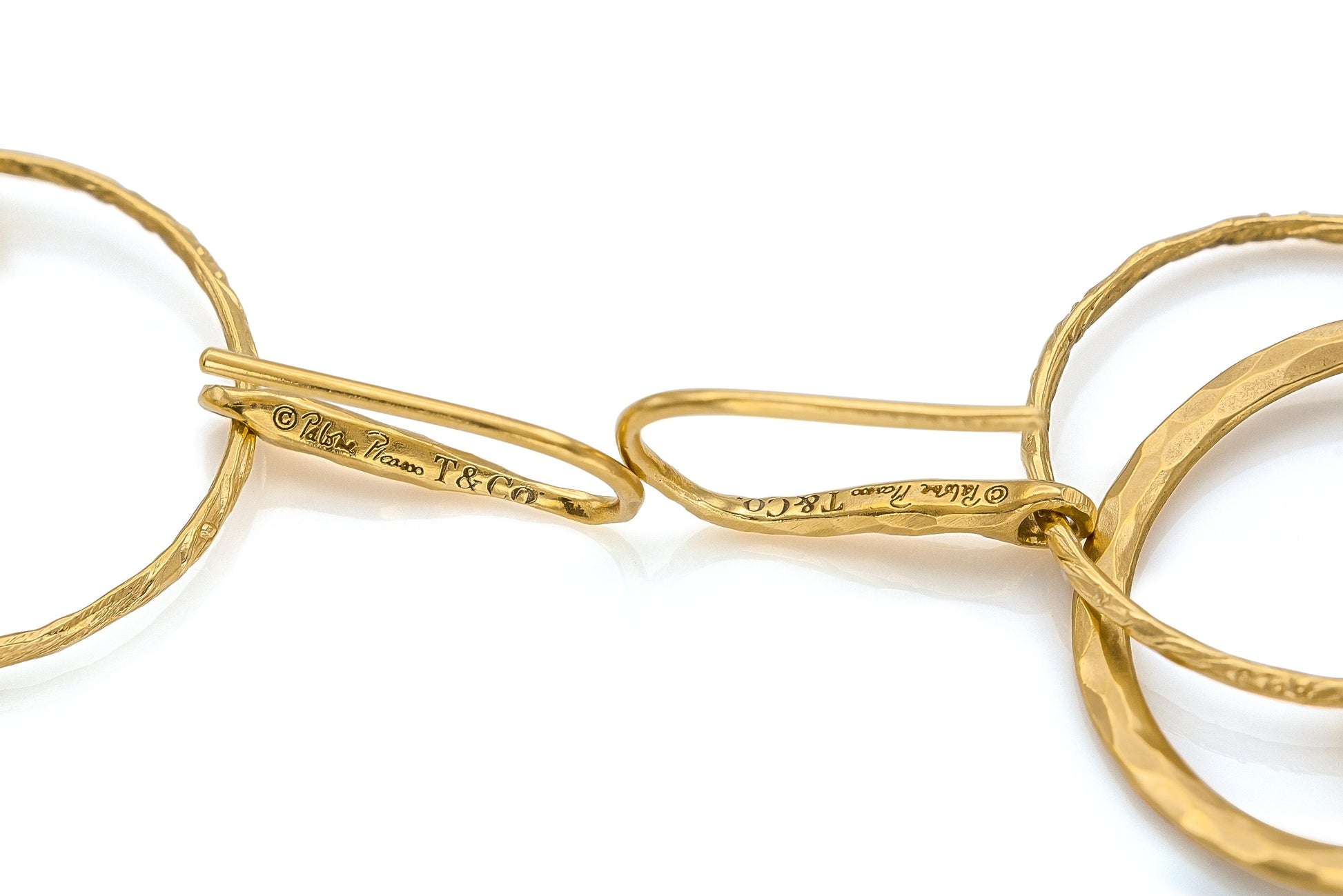 Tiffany & Co. Paloma Picasso Hammered Hoops on Hoop Earrings