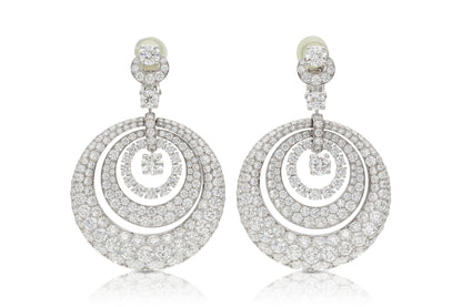 Graff Circle Bombe Diamond Earrings