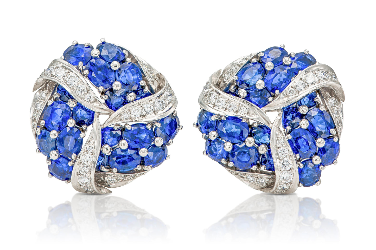 Garrard Sapphire and Diamond Earrings