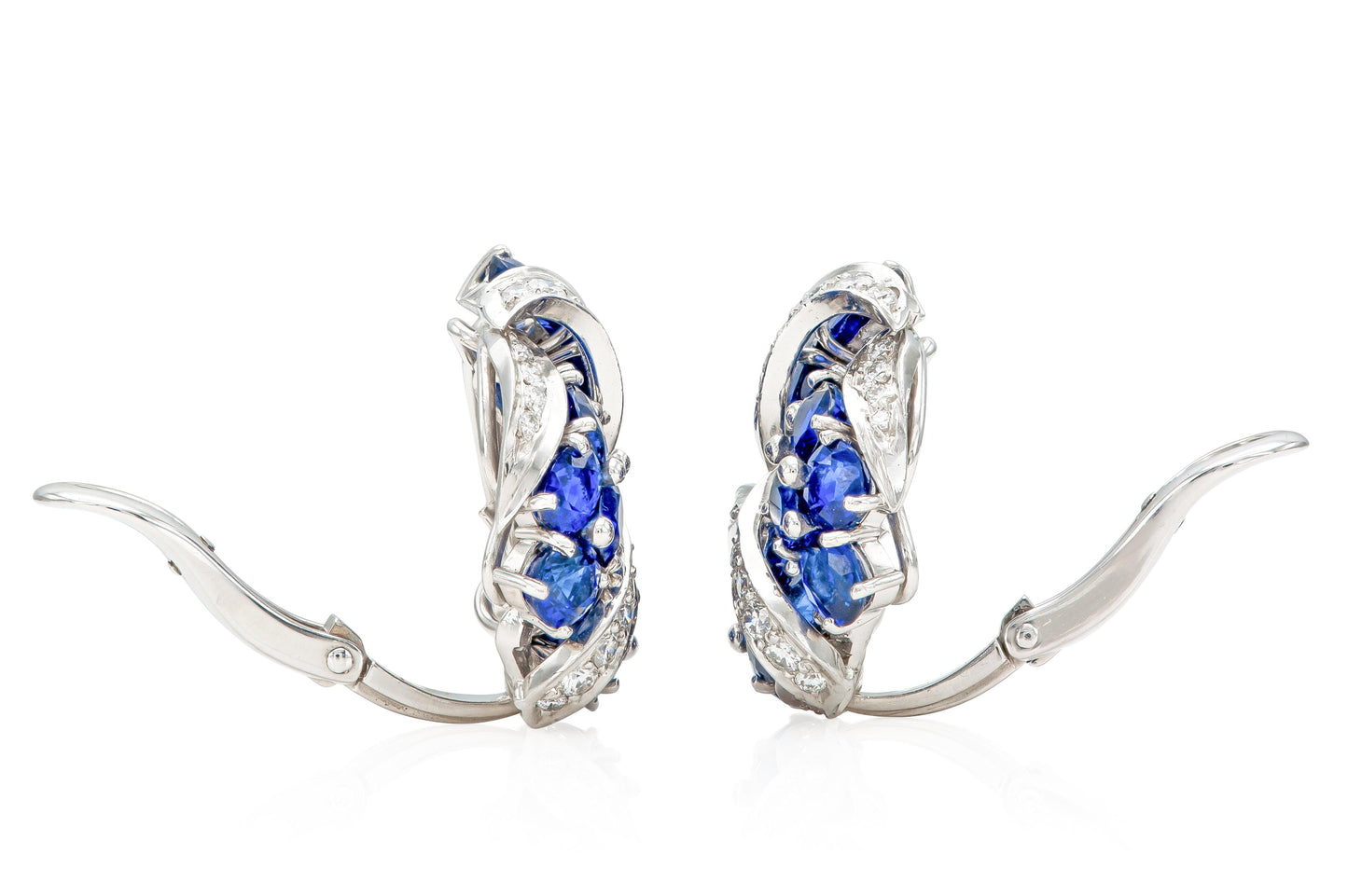 Garrard Sapphire and Diamond Earrings