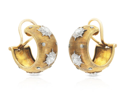 Vintage 1960s Gianmaria Buccellati Macri Hoop Earrings